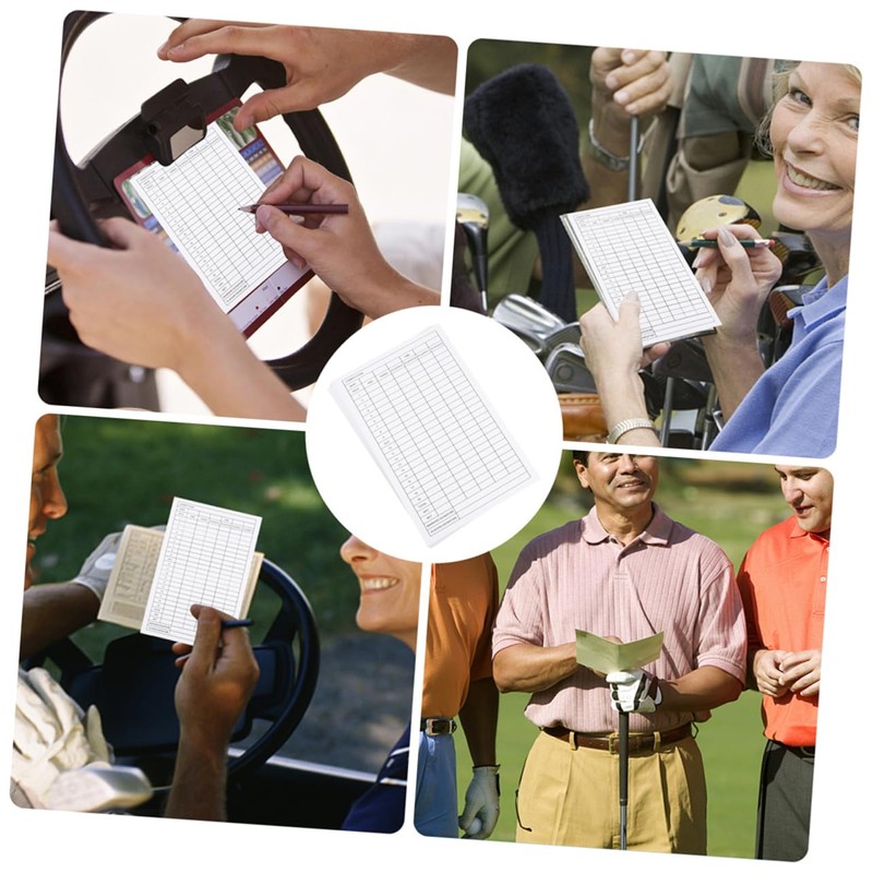 CORHAD 18 Pack Golf Scorecards Portable Scorecard Set for Tournaments