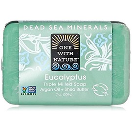 One With Nature Eucalyptus Triple Milled Dead Sea Bar Soap, 7 Ounce - 1 each.