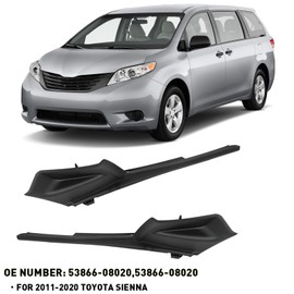 KYYET Driver Passenger Side Windshield Wiper Cowl Trim Panel Cover Compatible with Toyota Sienna 2011 2012 2013 2014 2015 2016 2017 2018 2019 2020 Replace 53867-08020 & 53866-08020