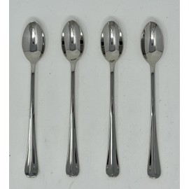 Oneida Dartford Set of 4 Iced Tea / Tall Drink Spoons 7 1/2" Quality 18/10