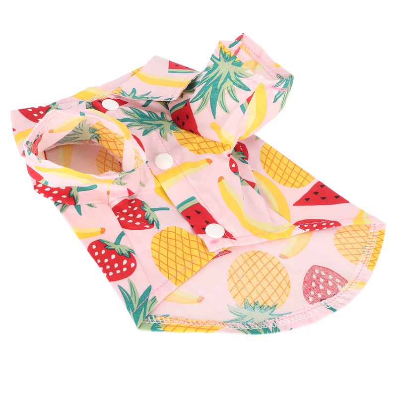 Dog Fruit Print Shirt Breathable Cool Fashionable Cute Pet Clothes