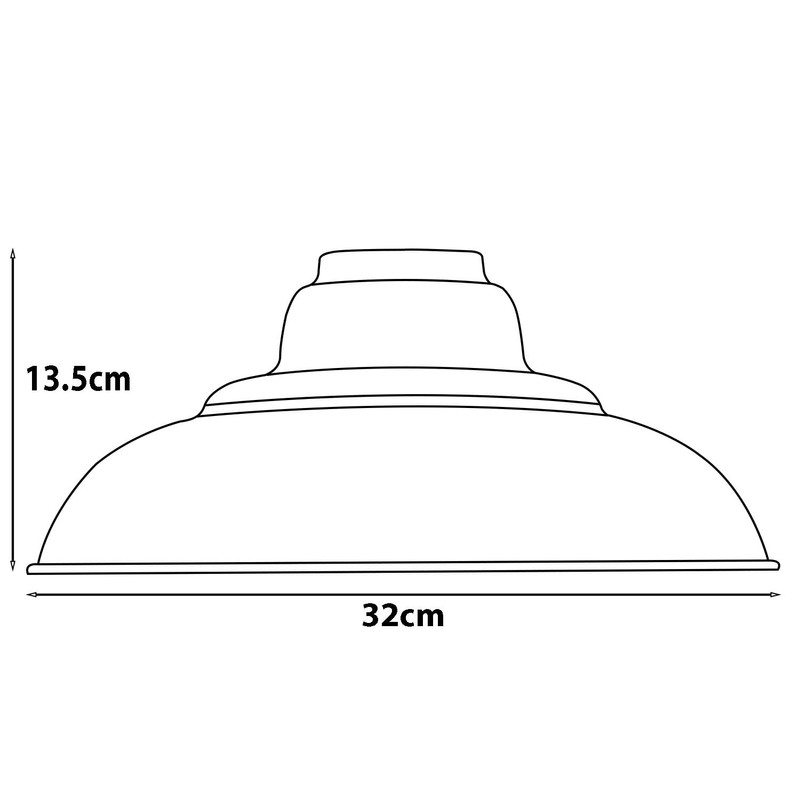 LEDSone Industrial Ceiling Pendant Light Shades, Retro Vintage Style Curvy