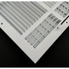 HBW 12"x 12" (Duct Opening Size) 4-Way Stamped Face Steel