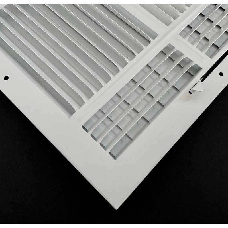 HBW 12"x 12" (Duct Opening Size) 4-Way Stamped Face Steel