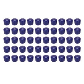 50Pcs Dark Blue PVC Protection Cover Aging Resistant Corrosion Proof Screw Male Thread End Cap 30mm