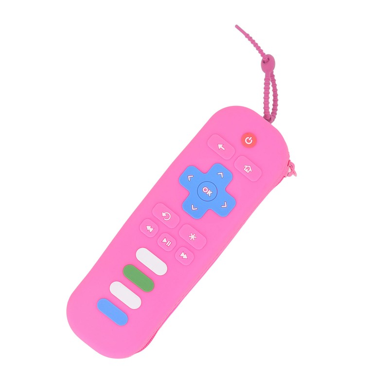 Baby Teether Bag Remote Control Shaped Dustproof Soft Silicone Pacifier