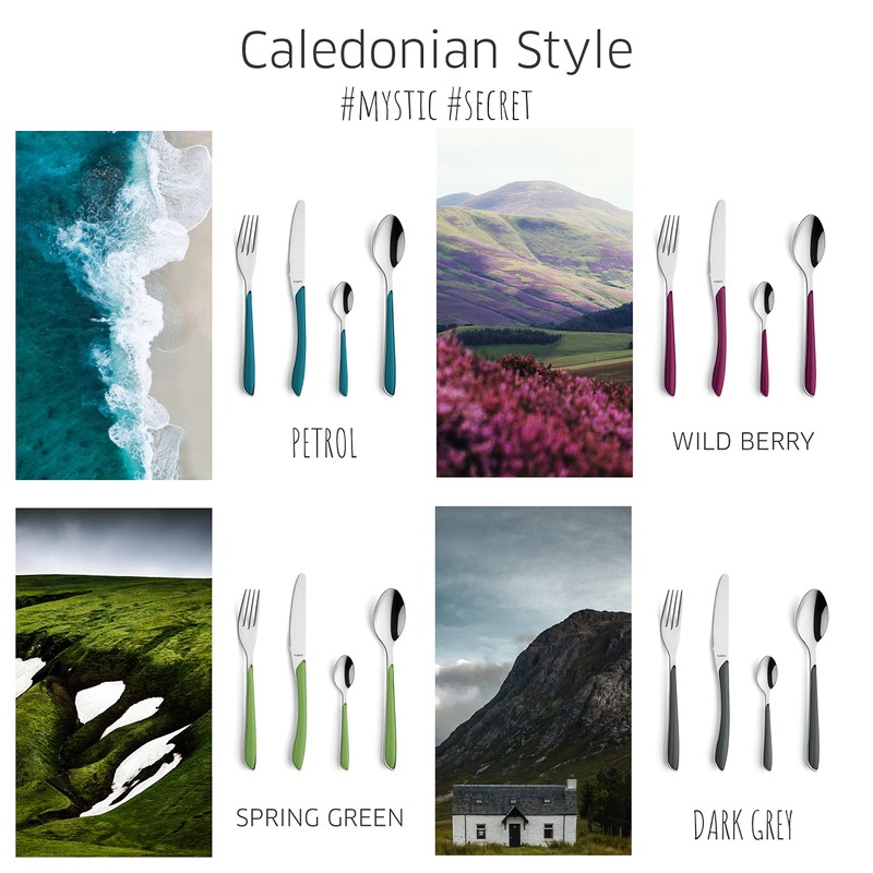 KUPPELS Prism Cutlery Set Stainless Steel Apricot