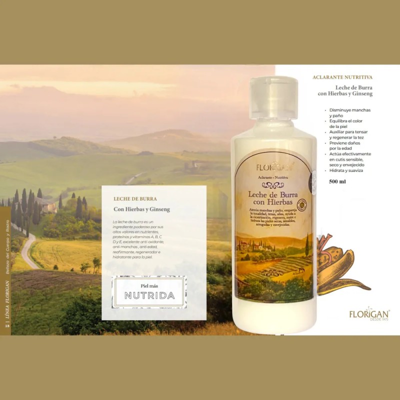 Crema Emulación De Leche De Burra 1/2 Lt. Florigan® 2