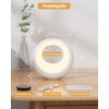 Bonsery Bedside Lamp Touch Dimmable Round with Remote Control, LED