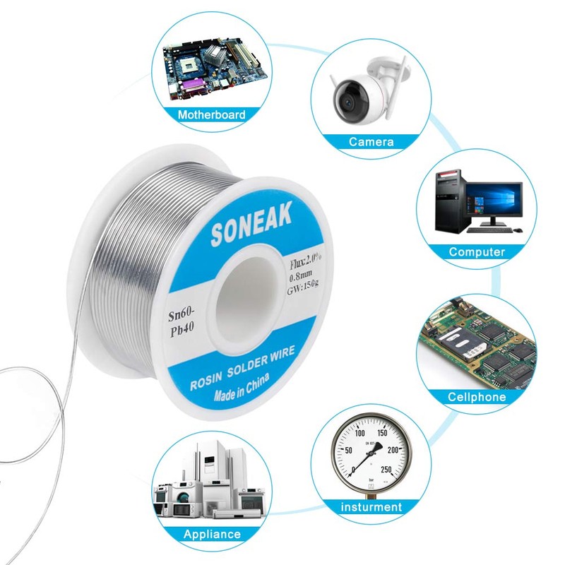 SONEAK 60/40 Tin Lead Solder With Rosin Core For Electrical