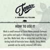 Tenax Ultra Strong Shine Pomade, 125 ml, wasserbasierte Pomade für