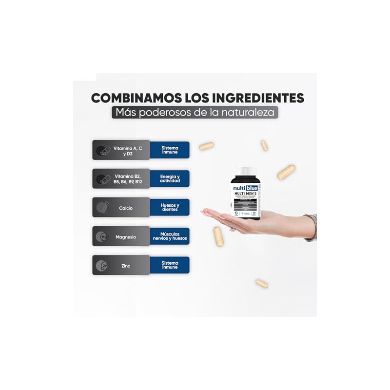 Vitaminas para Hombre Multi Men - 60 Cpsulas de 600mg