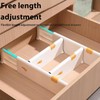 Hsthe Sea 2Pcs Adjustable Drawer Dividers Organizer, Expandable Draw Dividers