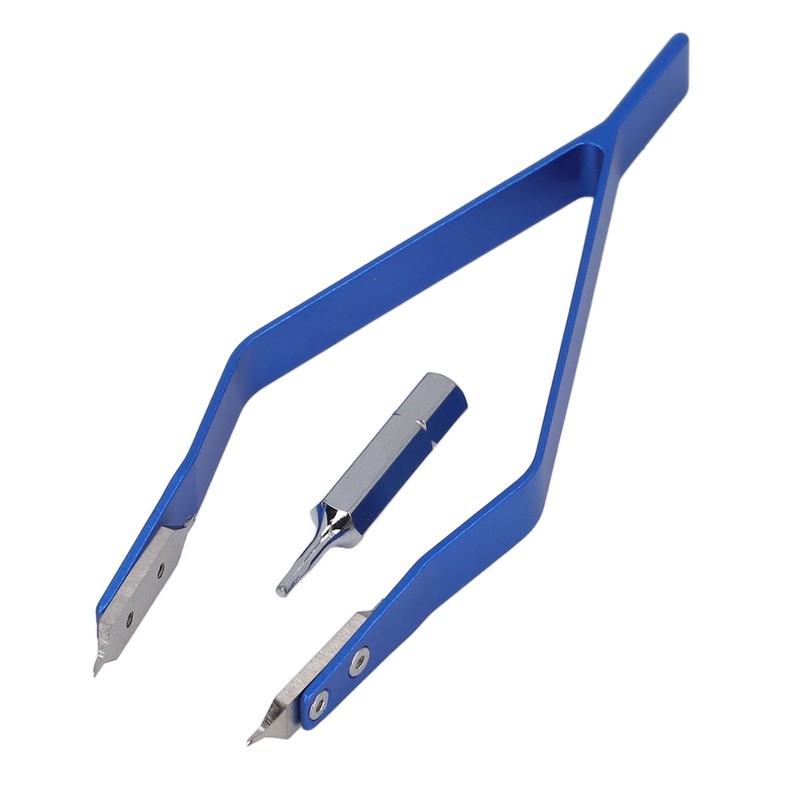 2PCS V Shape Spring Bar Tweezers Professional Alloy Steel Watch