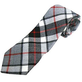 Lochcarron of Scotland Wool Necktie, Tartan Check, Made In Scotland, UK, A Favorite of The British Royal Family -