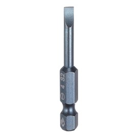 HARFINGTON SL4 Magnetic Slotted Screwdriver Bits 4mm S2 Steel Flat Head Screwdriver Bit 1/4" Hex Shank Screw Driver Drill Bits 50mm (2") Long for Screws