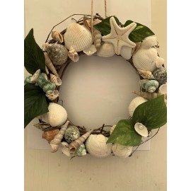 Handmade Seashells Wreath Handmade Craft All Year Round Design Shells Fr Hawaii/Phils