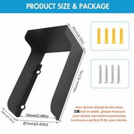 Waterproof Video Doorbell Cover Anti-Glare Doorbell Rain Cover Durable Camera Doorbell Cover for Video Doorbell, Fingerprint Lock, Camera Doorbell (Type-A)