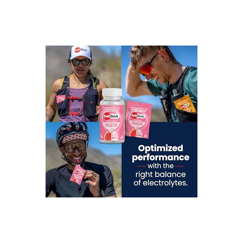 SALTSTICK FastChews electrolitos masticables sabor sandía hidratación rápida para deporte