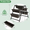 3-Tier Vertical Raised Garden Bed with 5 Plant Boxes Flower