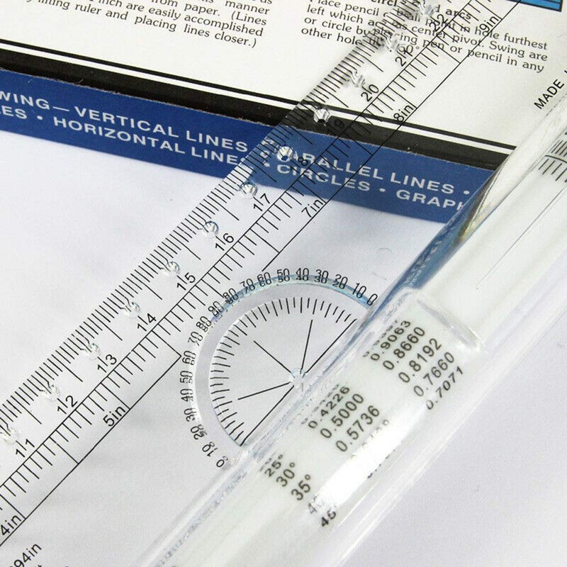 SENRISE Balancing Scale 30cm Multipurpose Drawing Parallel Rolling Ruler Type