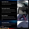 GSOWO 5 PCS White LED Cab Lights Smoked Cab Roof