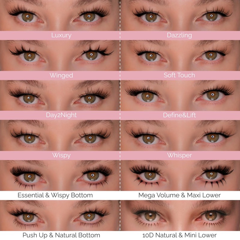 Renata Beauty 10D Natural Look [C Curl] Individual Eyelashes for