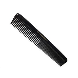 Hercules Sägemann 3560 Professional Hair Cutting Comb Strong Cutting Natural Rubber Hair Comb with 2 Teeth Coarse + Fine 7.25 Inches Special Comb Stable Flexible Extra Long Teeth