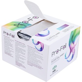 Just Home Ready to use Silver Foil Sheet, (2000 Sheets) Pre Cut Silver Foil for Highlighting, Pop-Up Dispenser, for Hair Color Application and Highlighting Services
