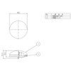 LIXIL INAX PBF-41-CV-SET Single Tub Push One Way Drain Plug,