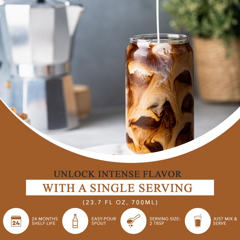 RIO Hazelnut Flavored Coffee Syrup 700ml – Warm and Nutty,