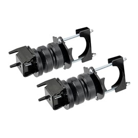 V VELAMEIS 2PCS FR1504E Rear Suspension Enhancement System Kit Rubber Helper Springs for 2015-2024 Ford F150 2WD/4WD - 6000lbs Load Capacity Replaces Rear Air Helper Springs Fit