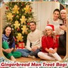 Epakh 24 Pcs Christmas Gingerbread Man Gift Bags Winter Snow