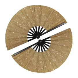 YELARXI Large Folding Fans for Line Dancing, Foldable Decorative Handheld