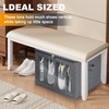 Shoe Organizer for Closet 2 Pack, Fabric Shoe Storage Containers