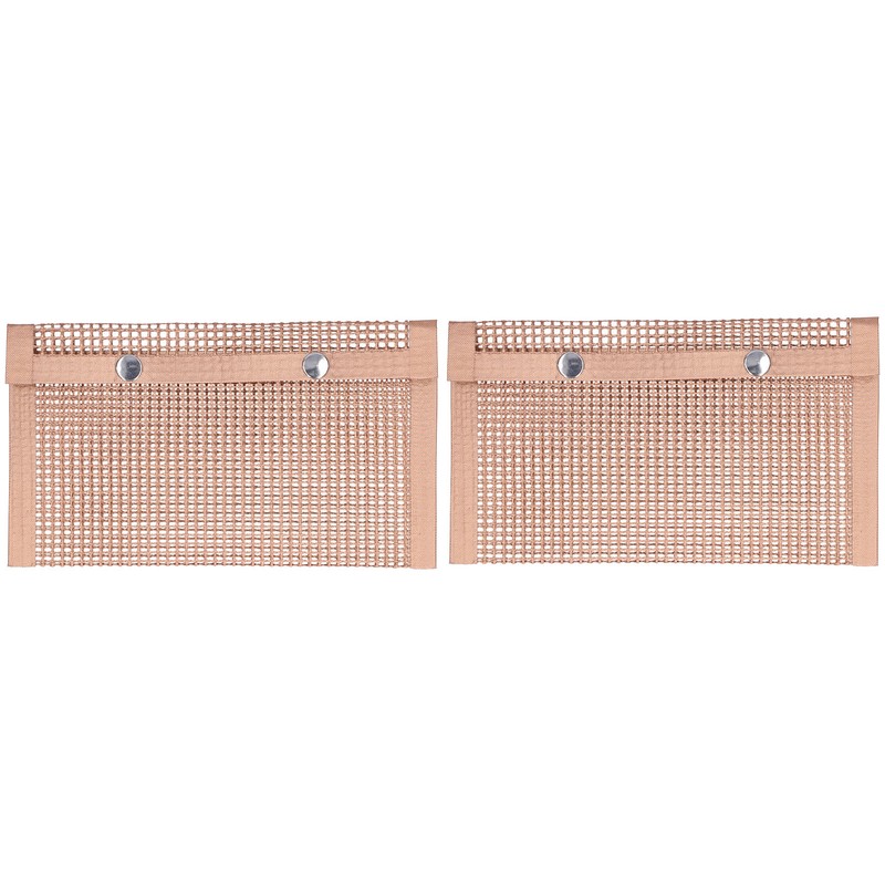 2PCS BBQ Grill Mesh Bag High Temperature Resistant Barbecue Bag