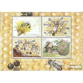 Prophila Collection Slovenia Block12 (complete edition) stamped 2001 Krainer honey bee (stamps for collectors) invertebrates other animals (insects, snails, bees etc.)