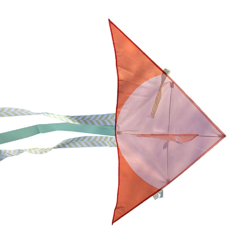 Cartoon Kite Durable Exquisite Triangle Colorful Kite Easy Fly Beginner