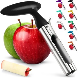 Zulay Kitchen Stainless Steel Pineapple Corer & Slicer – Heavy Duty Pineapple Cutter & Eye Removal Tool – Effortless Core Remover Tool with Sharp Reinforced Blade & Ergonomic Handle - Purple