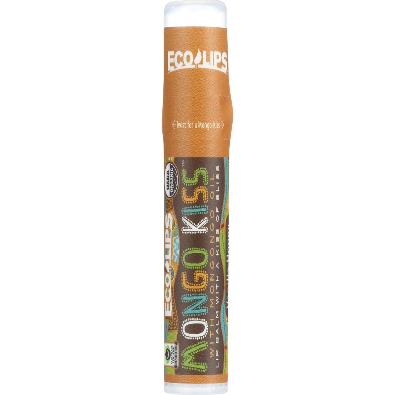 ECO LIPS Organic Mongo Kiss Vanilla Honey Lip Balm, 0.25