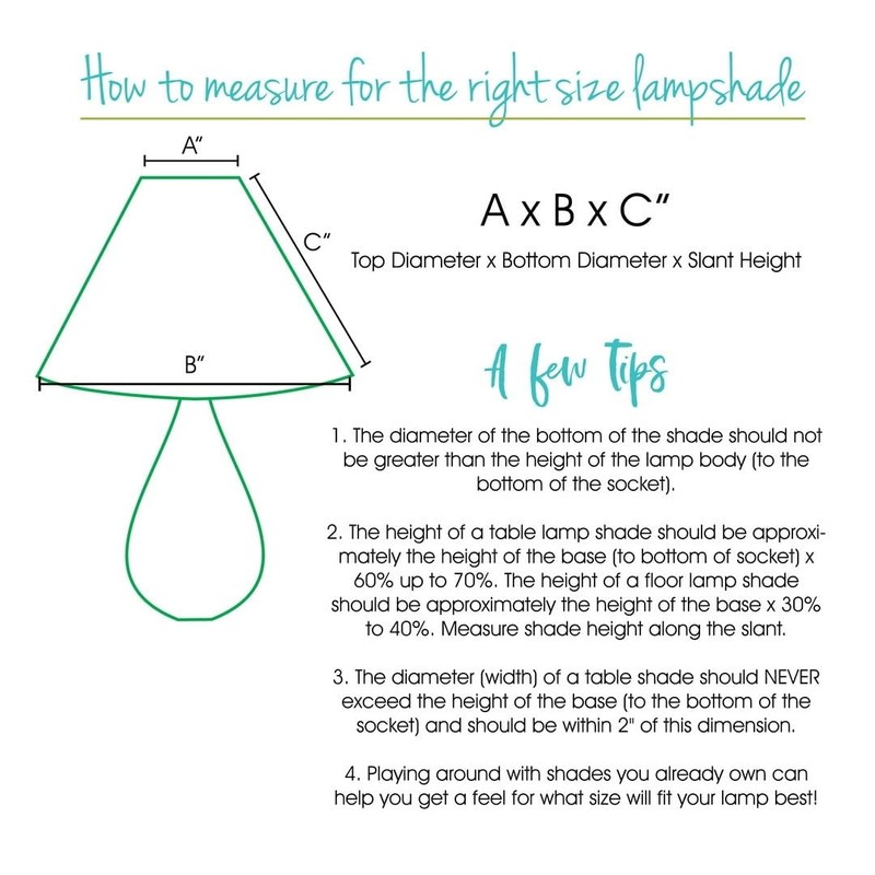 Cloth & Wire Slant Fancy Oblong Softback Lampshade with Washer