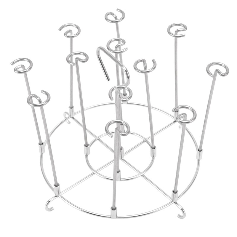 Skewer Stand Stainless Steel Vertical Barbecue Skewers Holder Fryer Accessories