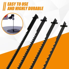 Scroll Saw Blades Pin End 5 Inch for Wen 3922, Dremel, Craftsman, Delta, Ryobi - 48 Pack (10/15/18/24 TPI)