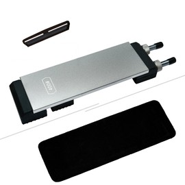 Double-sided Diamond Sharpening Stone Set – Coarse 400 & Fine 1200 Grit – Durable & Rust-Proof with Sharpening Stone Holder and Angle Guide(8 x 3 Inch)
