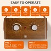 Electric Fireplace Heater for Indoor Use, 1500W/750W Space Heater Fireplace