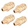 sourcing map Brass Metric Barb Connector Hose Nozzle 8mm x