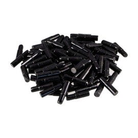 Gedotec Bull Invisible Shelf Brackets, Black Matt, Drilling Diameter 5 mm, Concealed Shelf Support for Wooden Floors, Wooden Shelves, Shelf Brackets, Steel, Pack of 20, Round Shelf Brackets