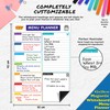 Magnetic Whiteboard for Fridge: Multi-Functional Meal Menu Planner, with Colourful