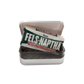 Bar Soap Fels Naptha Brown Heavy Duty Laundry Bar Soap & Stain Remover (5 oz) with BlehBlu Soap Box