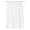 ZOLLNER Shower Curtain, 180 x 200 cm, Anti-Mould, White